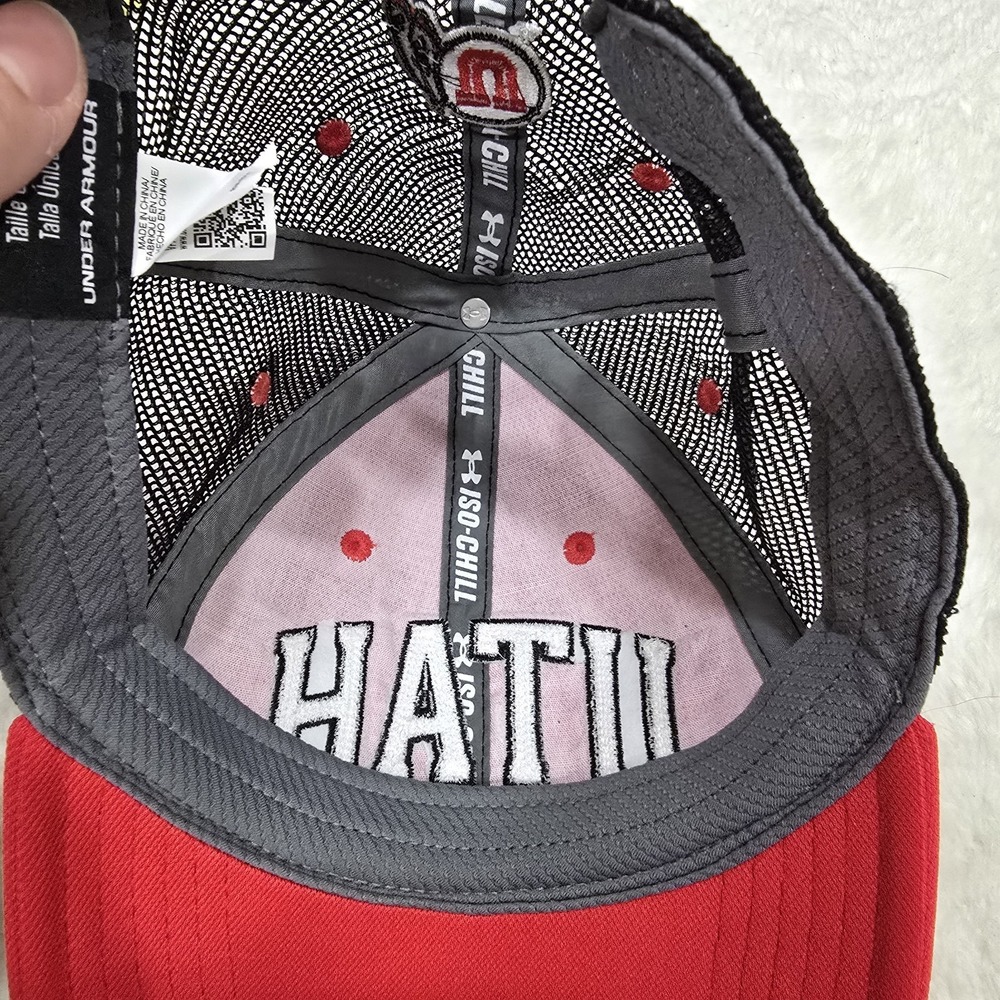 Under Armour Utah Utes Trucker Hat Snapback Cap Red Black Iso-Chill OSFA NCAA - Picture 6 of 8